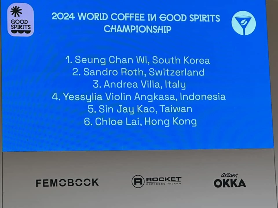 賀！ 「高心潔」於2024 WCIGS 世界咖啡調酒大賽榮獲第5名佳績！